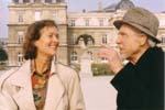 Conlon Nancarrow mit Beatrix Hocker, Paris 1991
